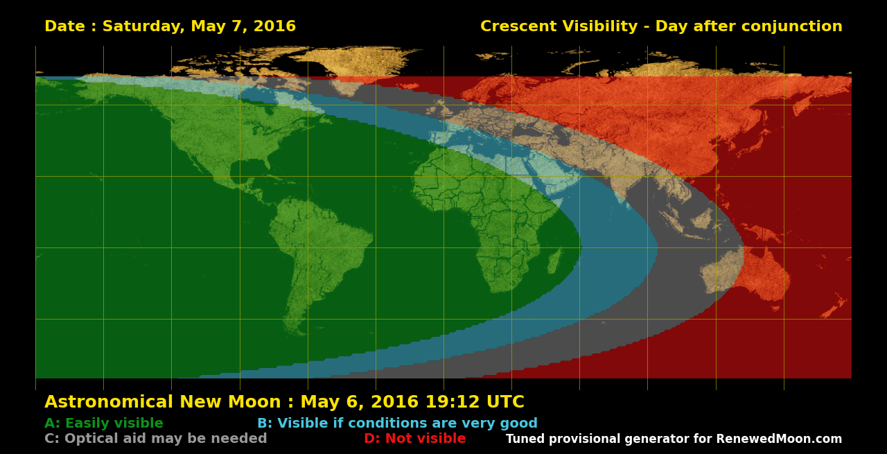 Next renewed moon map
