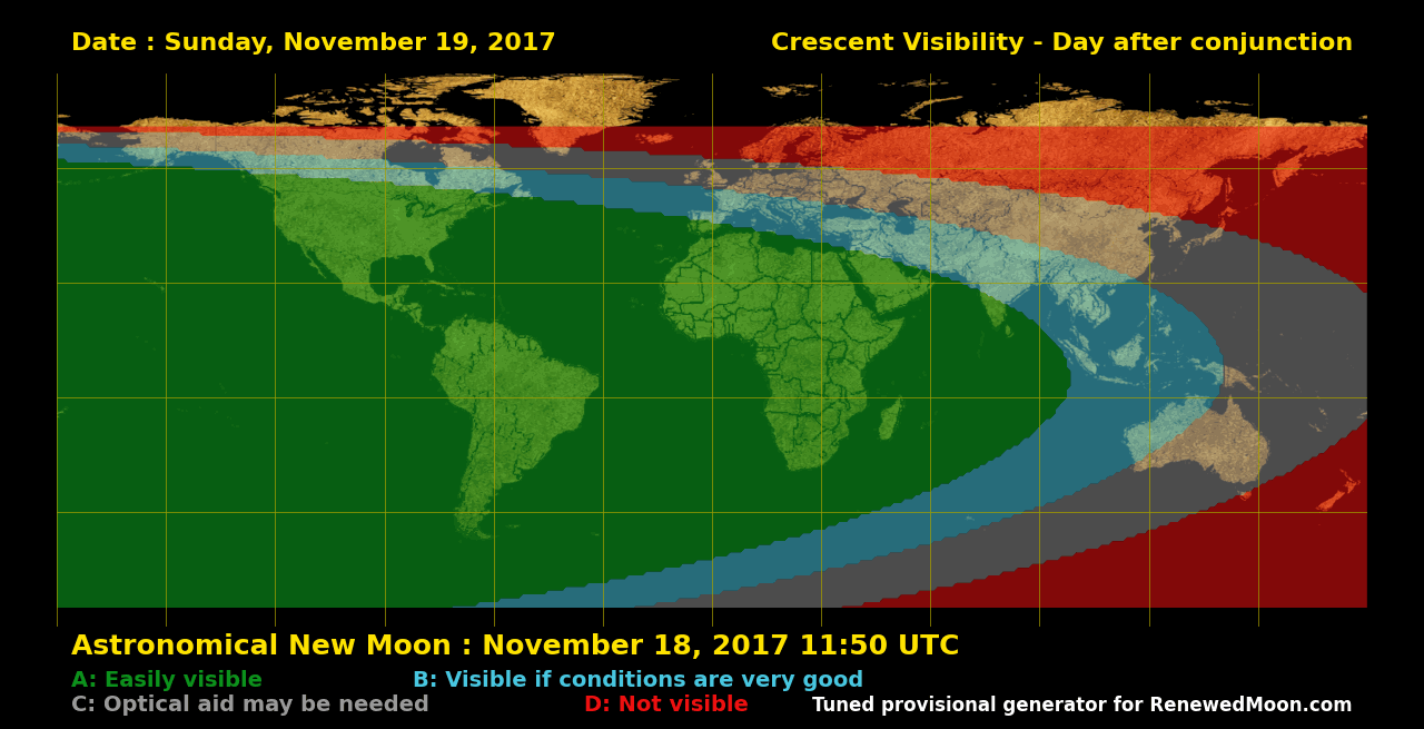 Next renewed moon map