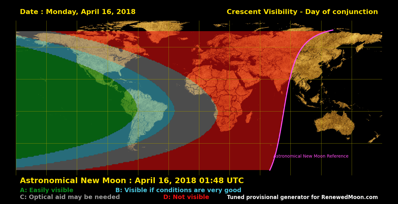 Next renewed moon map