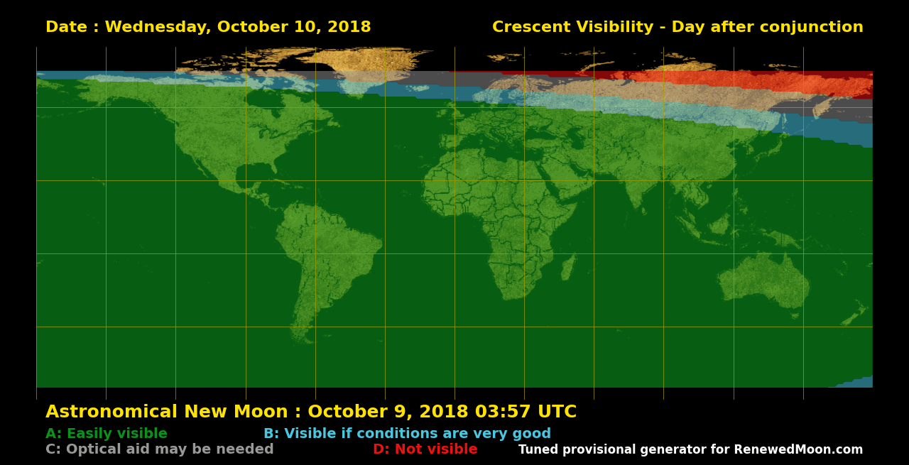 Next renewed moon map