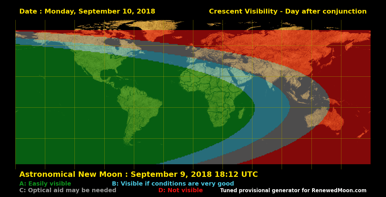 Next renewed moon map
