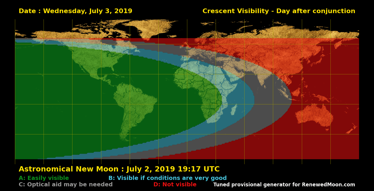 Next renewed moon map