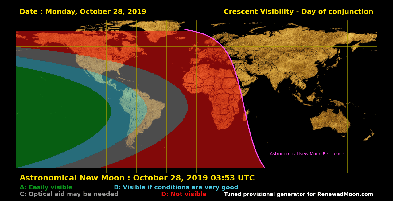Next renewed moon map