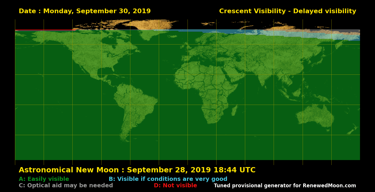 Next renewed moon map