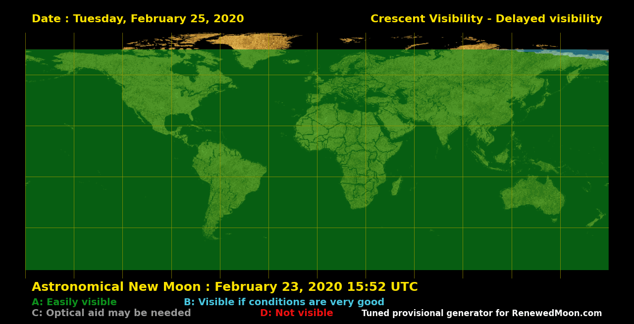 Next renewed moon map