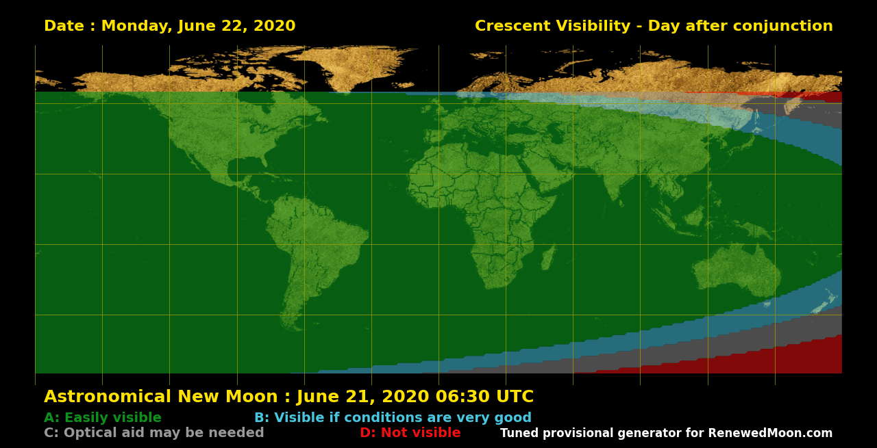 Next renewed moon map