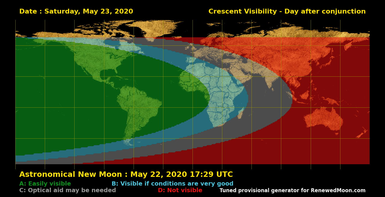 Next renewed moon map
