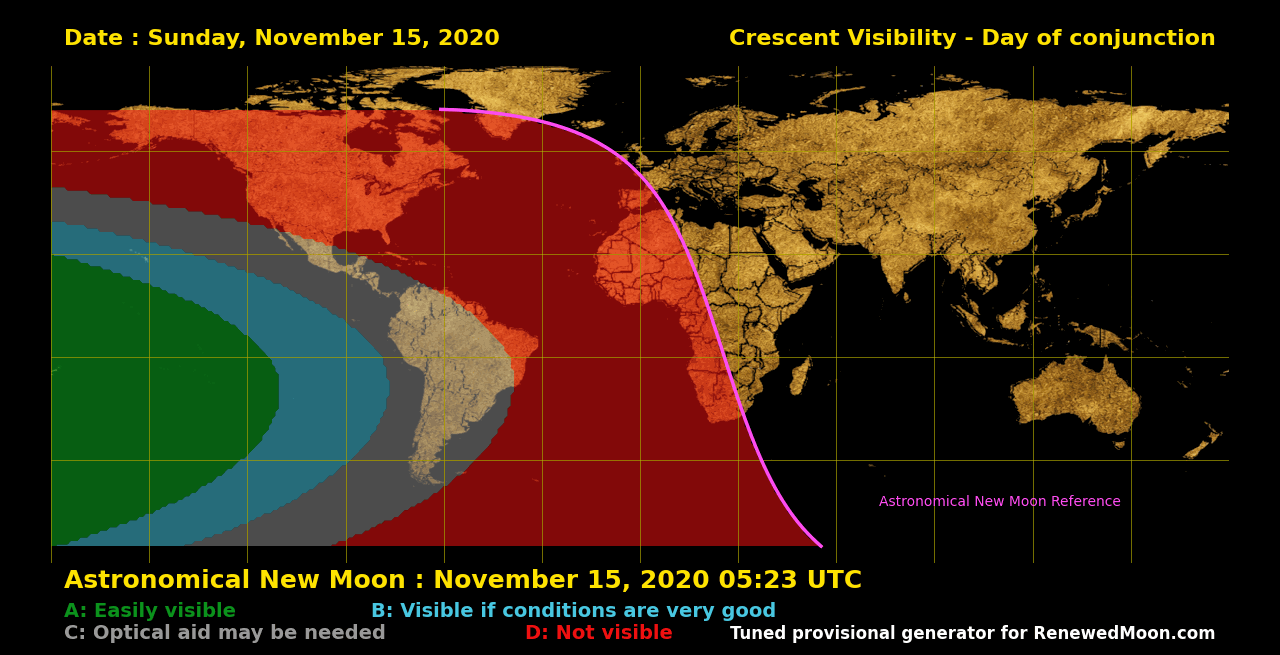 Next renewed moon map