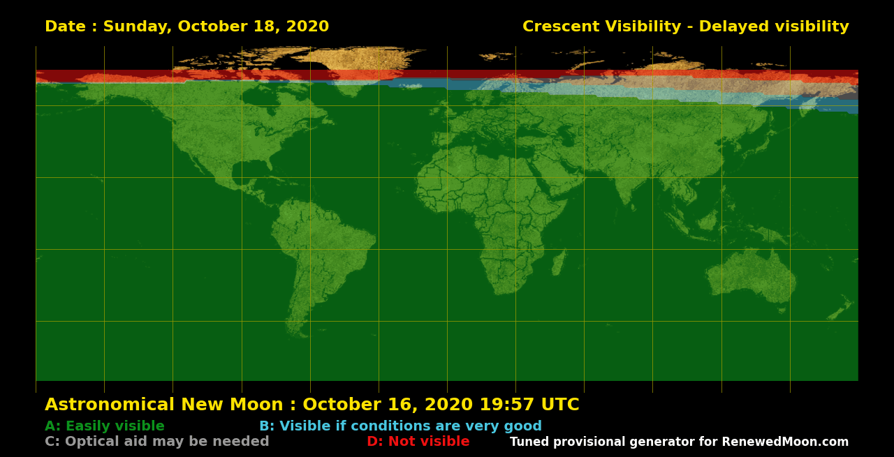 Next renewed moon map