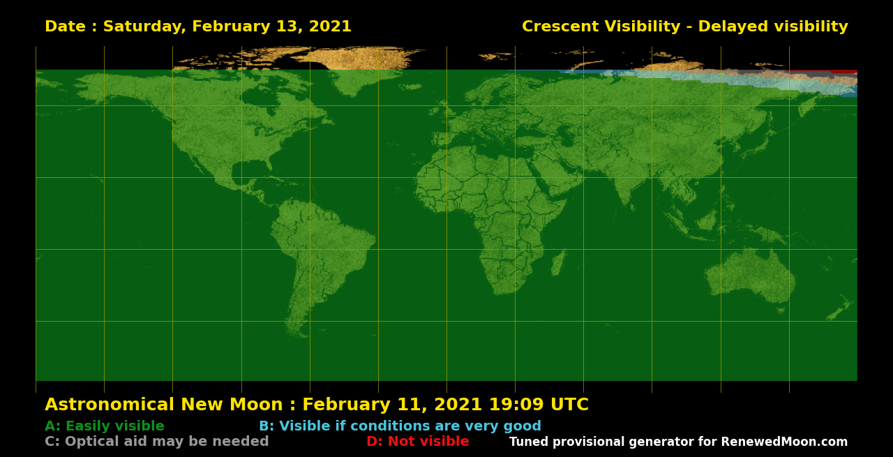 Next renewed moon map
