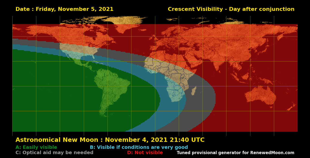 Next renewed moon map