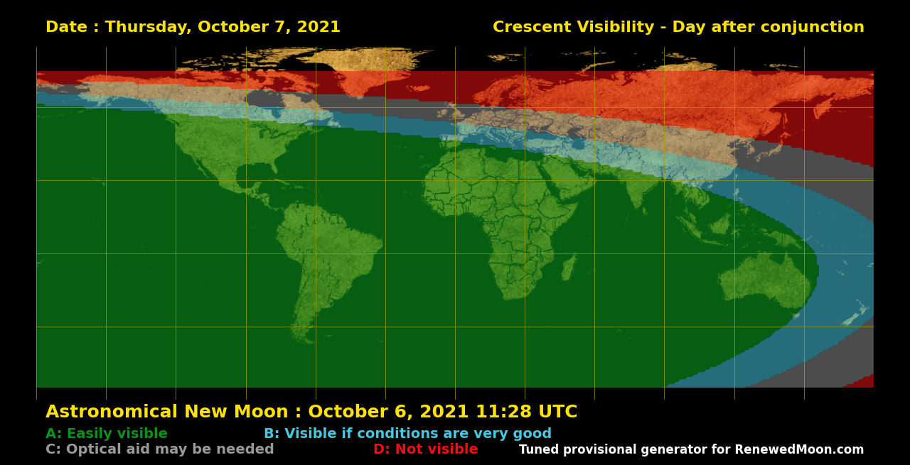 Next renewed moon map