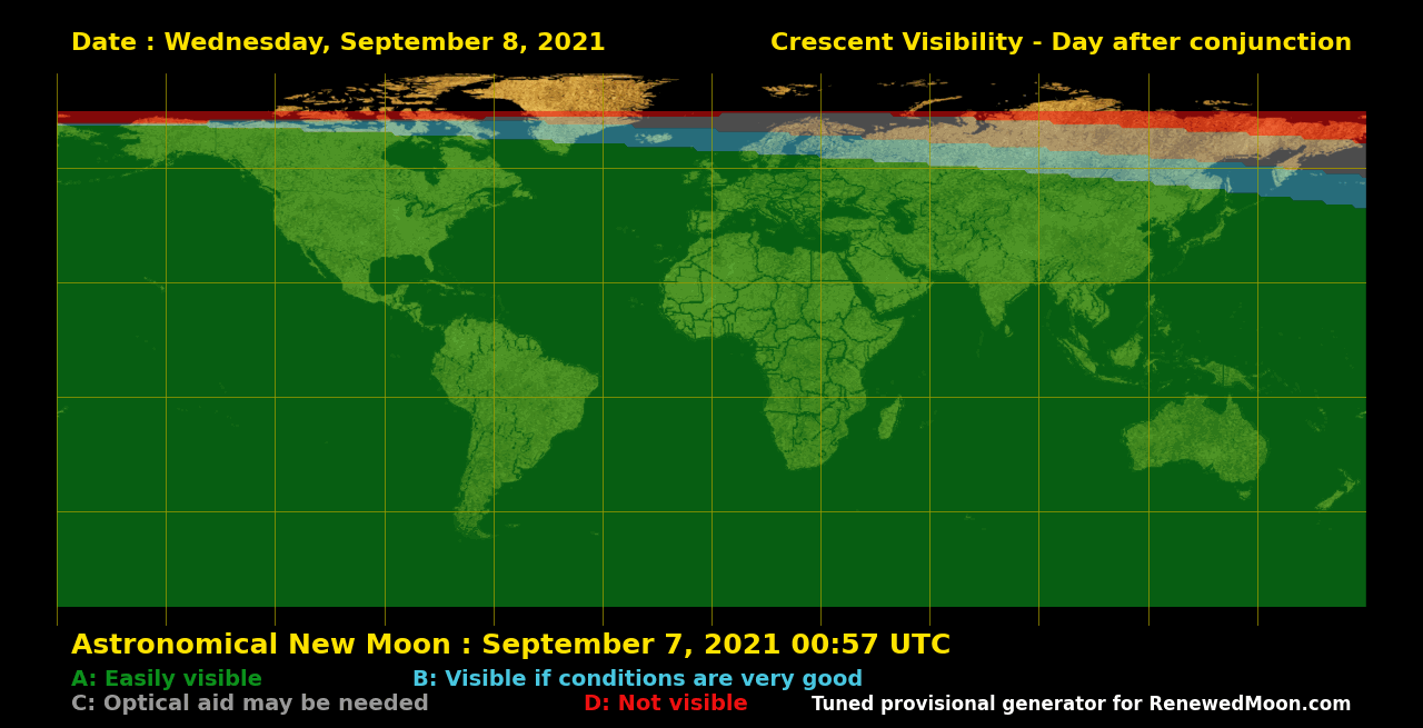 Next renewed moon map
