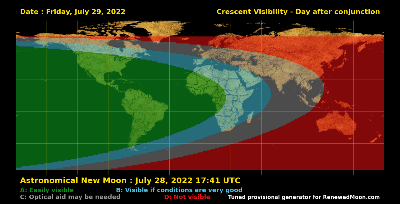 Next renewed moon map