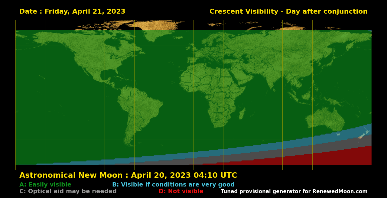 Next renewed moon map