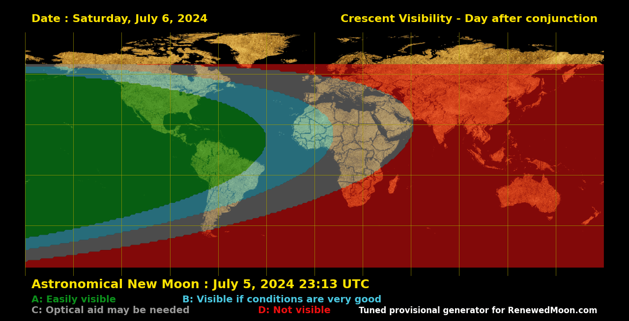 Next renewed moon map
