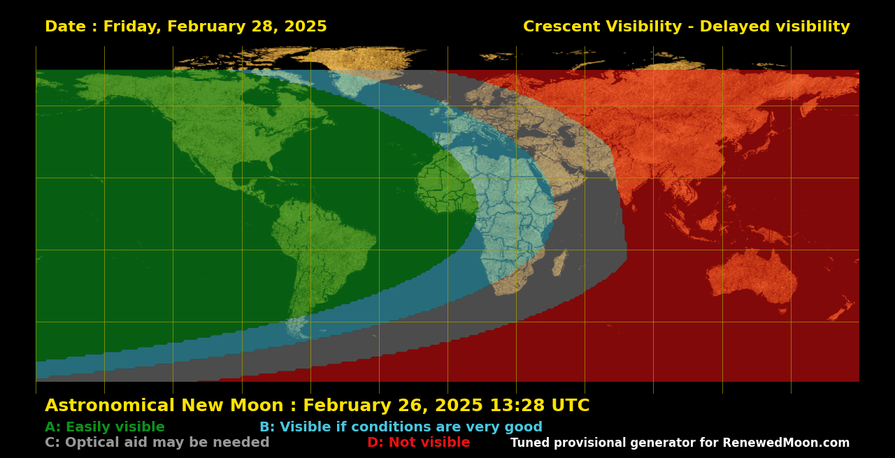Next renewed moon map