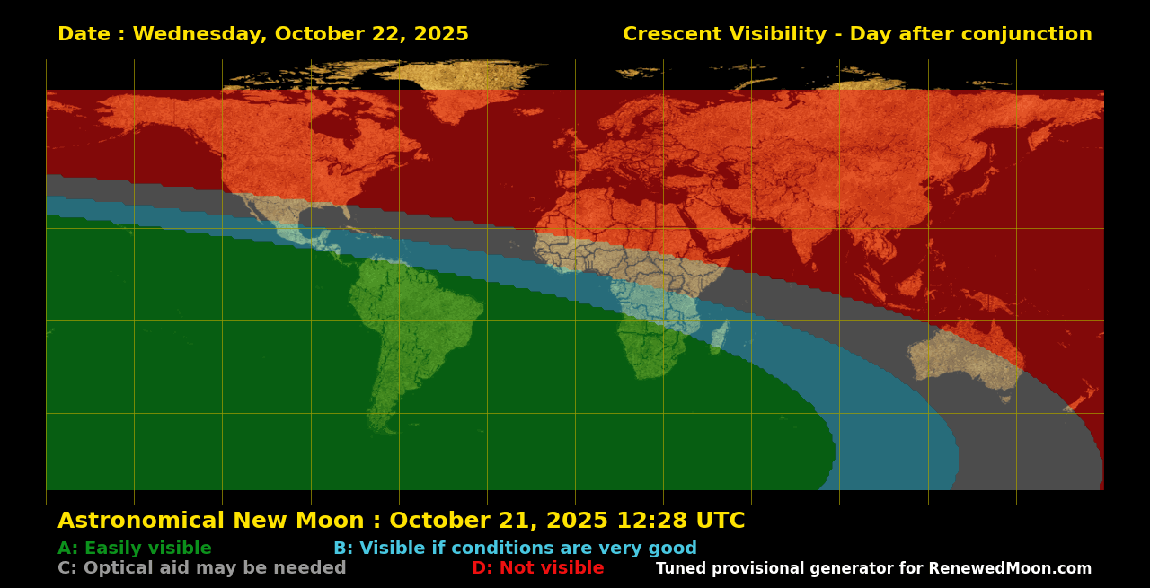 Next renewed moon map